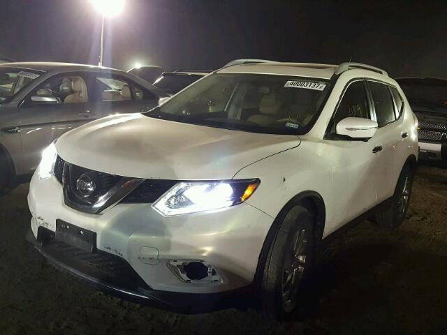 5N1AT2MT2EC802837 - 2014 NISSAN ROGUE WHITE photo 2