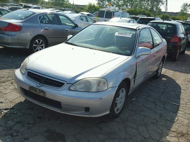 1HGEJ8243YL037749 - 2000 HONDA CIVIC EX ვერცხლისფერი ფოტო 2
