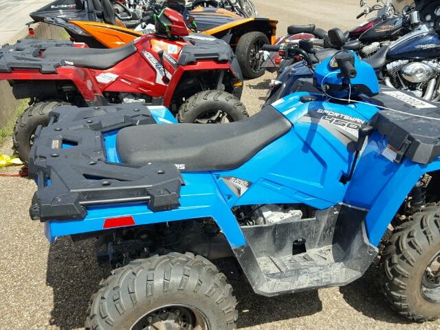 4XASEA501HA642359 - 2017 POLARIS SPORTSMAN BLUE photo 6