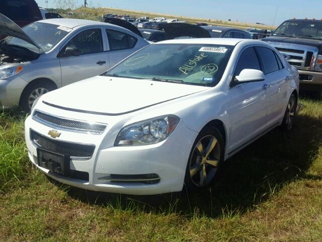 1G1ZC5EU9CF155597 - 2012 CHEVROLET MALIBU WHITE photo 2