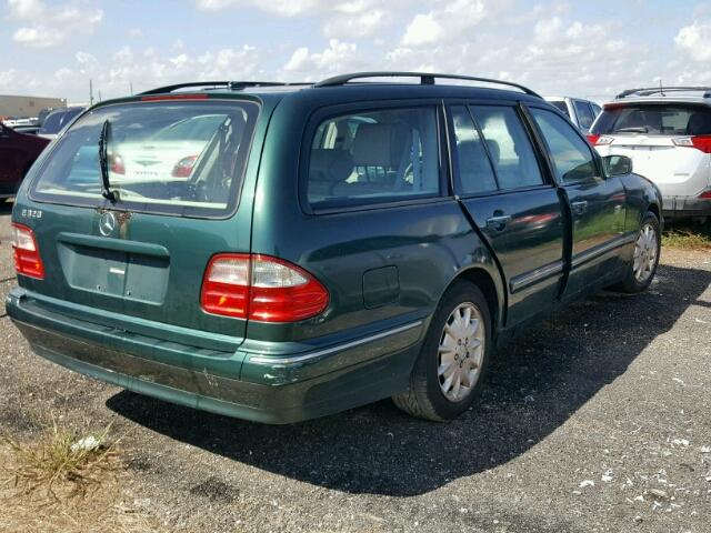 WDBJH65J1YB101371 - 2000 MERCEDES-BENZ E GREEN photo 4