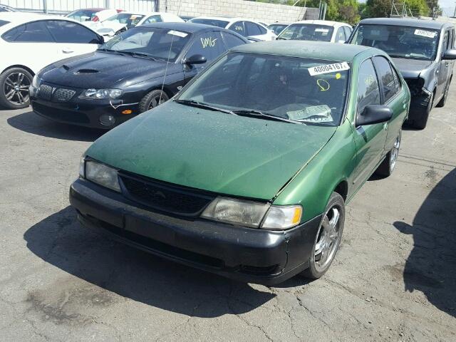 1N4AB41D3WC708442 - 1998 NISSAN SENTRA E GREEN photo 2