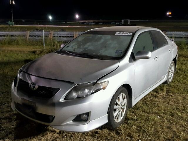 1NXBU4EE0AZ283661 - 2010 TOYOTA COROLLA GRAY photo 2