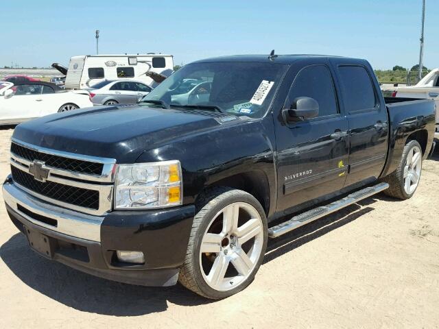 3GCRCSE01AG234261 - 2010 CHEVROLET SILVERADO BLACK photo 2