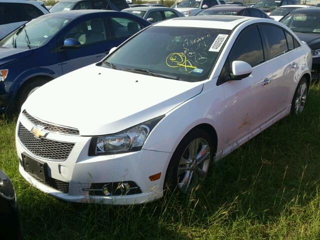 1G1PH5SC8C7159395 - 2012 CHEVROLET CRUZE LTZ WHITE photo 2