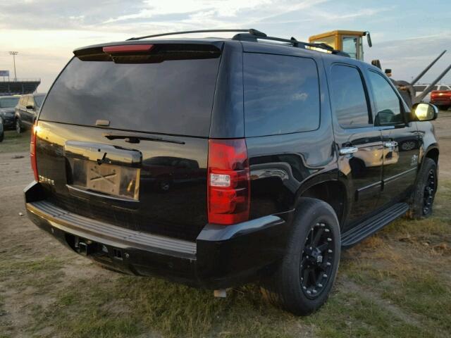 1GNSCAE0XDR354759 - 2013 CHEVROLET TAHOE BLACK photo 4