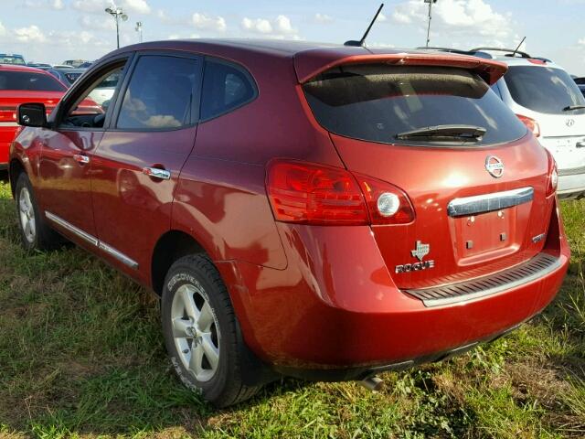 JN8AS5MT5DW520069 - 2013 NISSAN ROGUE RED photo 3