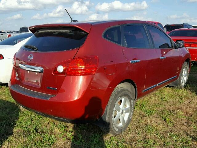 JN8AS5MT5DW520069 - 2013 NISSAN ROGUE RED photo 4