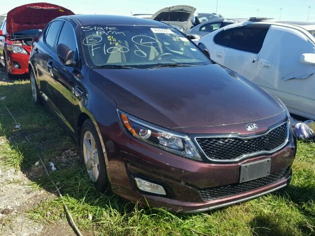 5XXGM4A7XFG398959 - 2015 KIA OPTIMA LX BROWN photo 1