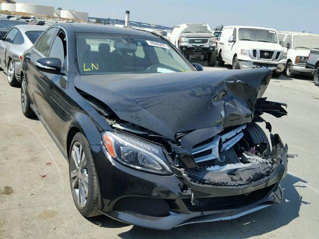 55SWF4JB9FU069052 - 2015 MERCEDES-BENZ C 300 BLACK photo 1