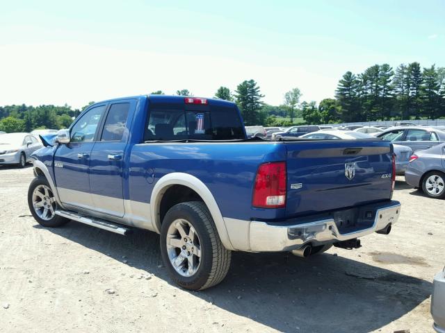 1D7RV1GT4AS255910 - 2010 DODGE RAM 1500 BLUE photo 3