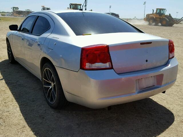 2B3KA53H18H201869 - 2008 DODGE CHARGER SILVER photo 3