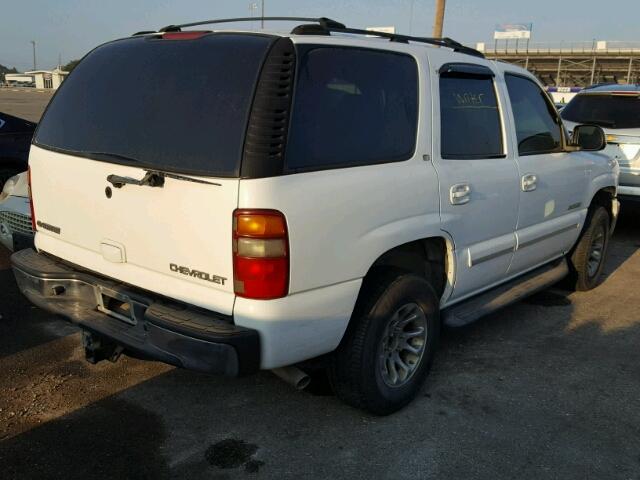 1GNEK13Z63R259017 - 2003 CHEVROLET TAHOE WHITE photo 4