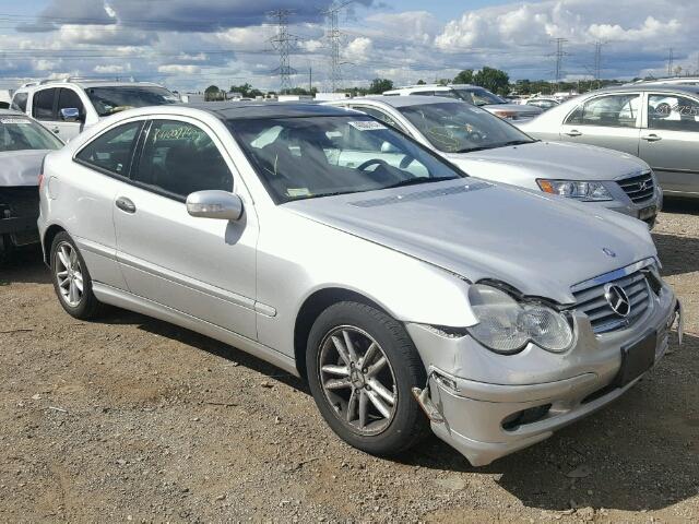 WDBRN47JX2A303555 - 2002 MERCEDES-BENZ C SILVER photo 1