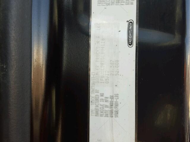 1FUJGLDRXDLBU4116 - 2013 FREIGHTLINER CASCADIA 1 BLACK photo 10