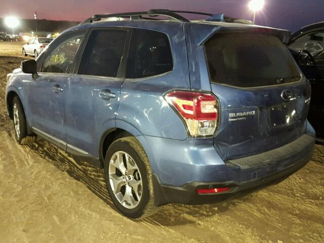 JF2SJAWC9HH549191 - 2017 SUBARU FORESTER BLUE photo 3