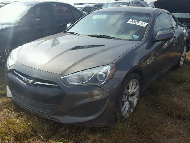 KMHHT6KDXDU091897 - 2013 HYUNDAI GENESIS CO GRAY photo 2