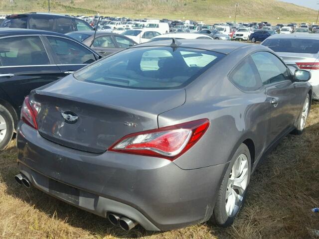 KMHHT6KDXDU091897 - 2013 HYUNDAI GENESIS CO GRAY photo 4