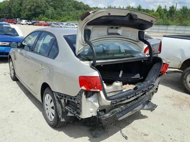 3VW1K7AJ6DM308157 - 2013 VOLKSWAGEN JETTA BASE Թուխ լուսանկար 3