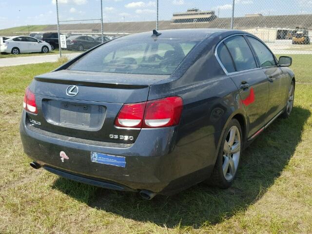 JTHBE96S070012892 - 2007 LEXUS GS 350 CHARCOAL photo 4