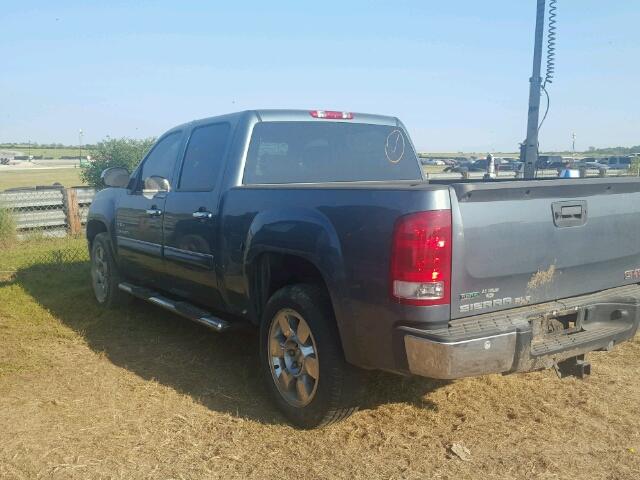 3GTP1VE06BG129392 - 2011 GMC SIERRA BLUE photo 3