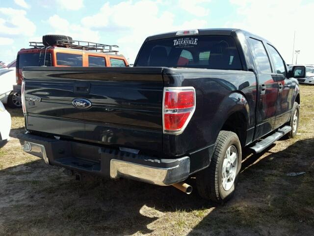 1FTEW1C87AFB62590 - 2010 FORD F150 BLACK photo 4