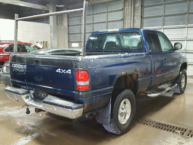 3B7HF13Y81G736478 - 2001 DODGE RAM 1500 BLUE photo 4