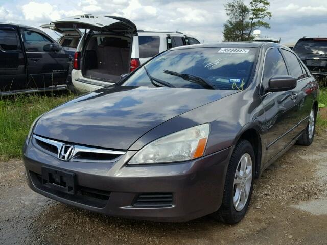 1HGCM56777A015085 - 2007 HONDA ACCORD EX 灰色 照片 2