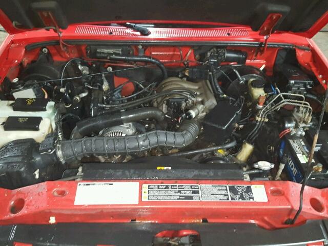 1FTZR15U61PA19367 - 2001 FORD RANGER RED photo 7