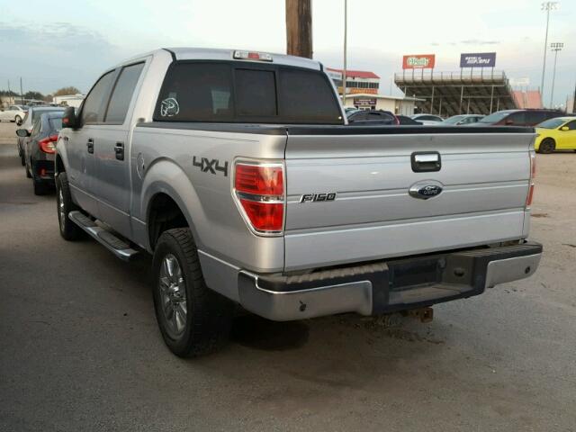 1FTFW1ET6CKD76888 - 2012 FORD F150 SILVER photo 3