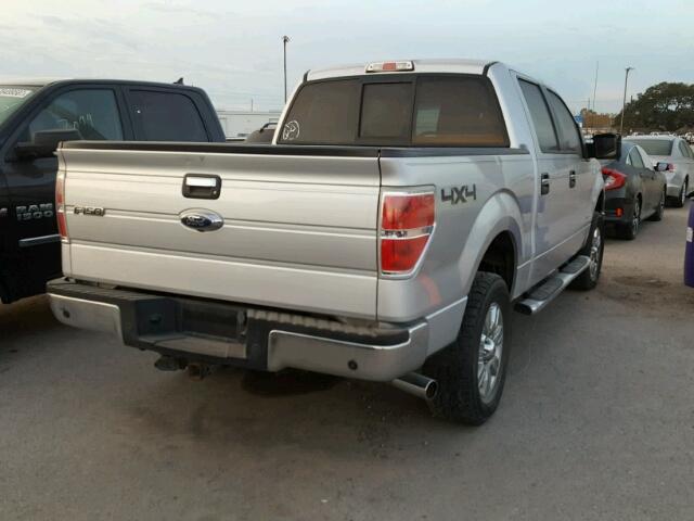 1FTFW1ET6CKD76888 - 2012 FORD F150 SILVER photo 4