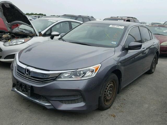 1HGCR2F3XGA045291 - 2016 HONDA ACCORD LX BLACK photo 2