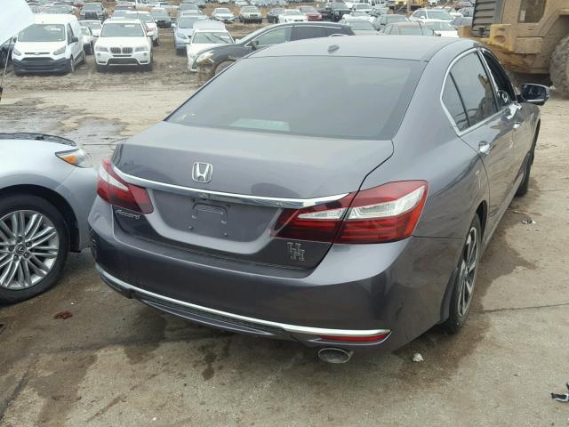 1HGCR2F87GA162077 - 2016 HONDA ACCORD EXL CHARCOAL photo 4