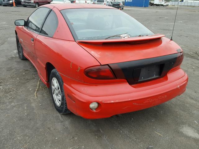 1G2JB124XY7258070 - 2000 PONTIAC SUNFIRE SE RED photo 3