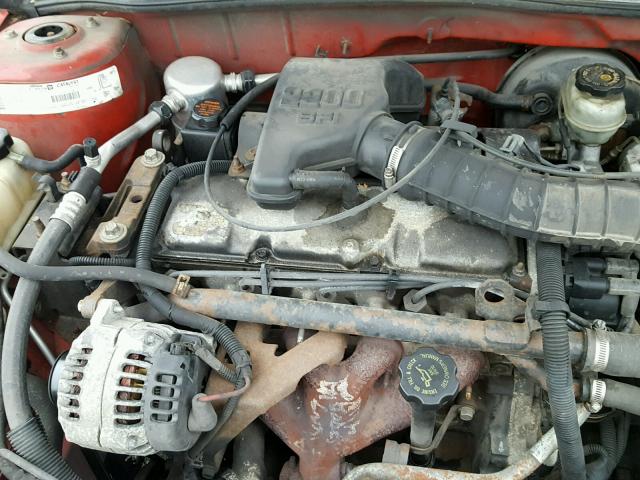 1G2JB124XY7258070 - 2000 PONTIAC SUNFIRE SE RED photo 7