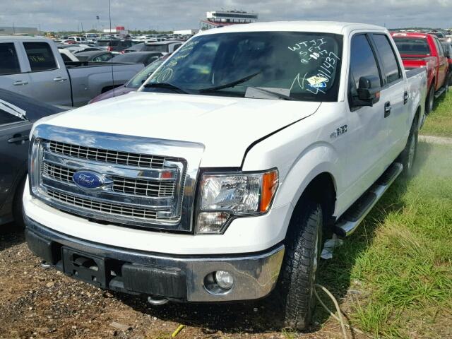 1FTFW1EF8EKE06826 - 2014 FORD F150 SUPER WHITE photo 2