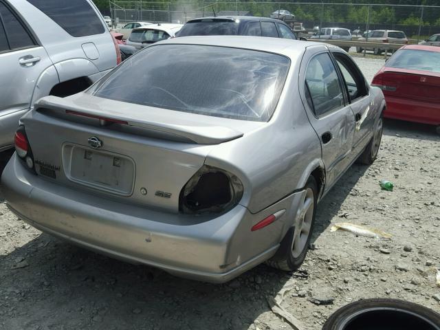 JN1CA31A01T101108 - 2001 NISSAN MAXIMA GXE SILVER photo 4