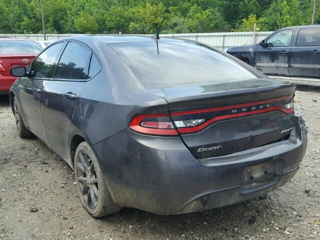 1C3CDFFA1GD818526 - 2016 DODGE DART SXT S GRAY photo 3