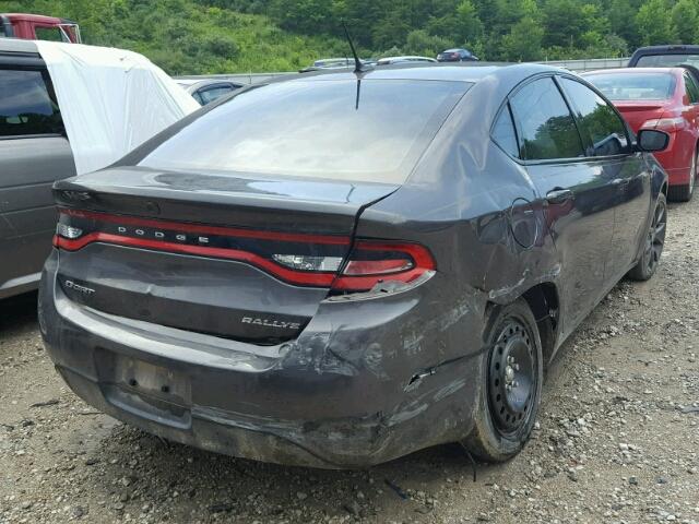 1C3CDFFA1GD818526 - 2016 DODGE DART SXT S GRAY photo 4