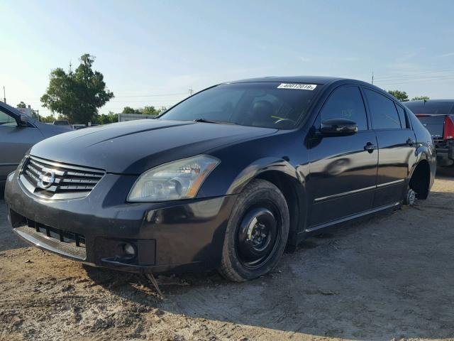 1N4BA41E07C802442 - 2007 NISSAN MAXIMA SE BLACK photo 2