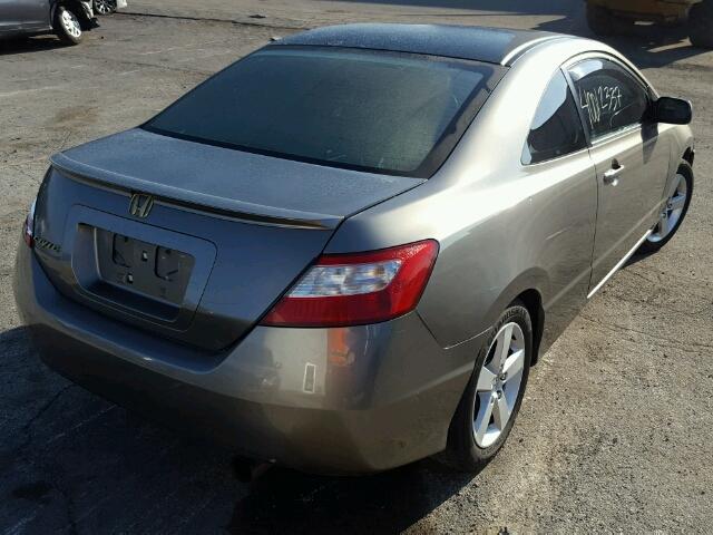 2HGFG11837H584109 - 2007 HONDA CIVIC EX CHARCOAL photo 4