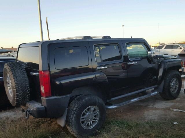 5GTEN63L988188541 - 2008 HUMMER H3 BLACK photo 4