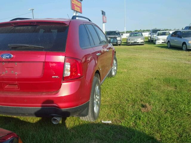 2FMDK3JC4BBB07359 - 2011 FORD EDGE SEL RED photo 4