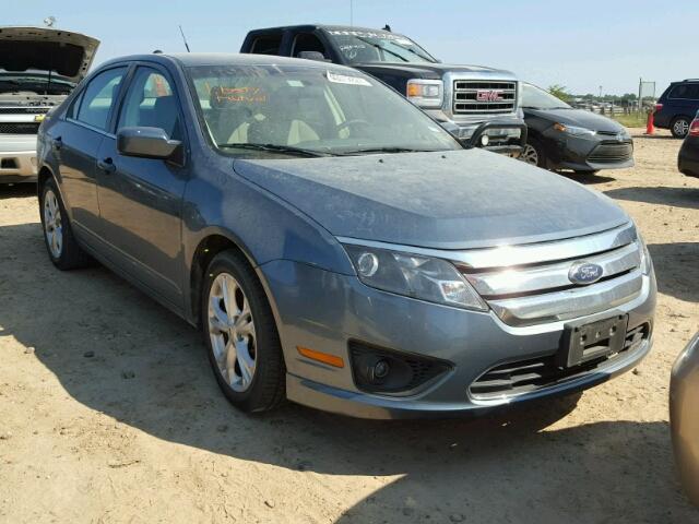 3FAHP0HA5CR258052 - 2012 FORD FUSION SE BLUE photo 1