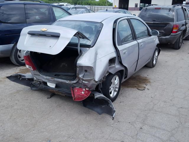 KL1TD56696B523323 - 2006 CHEVROLET AVEO BASE Gümüş foto 4