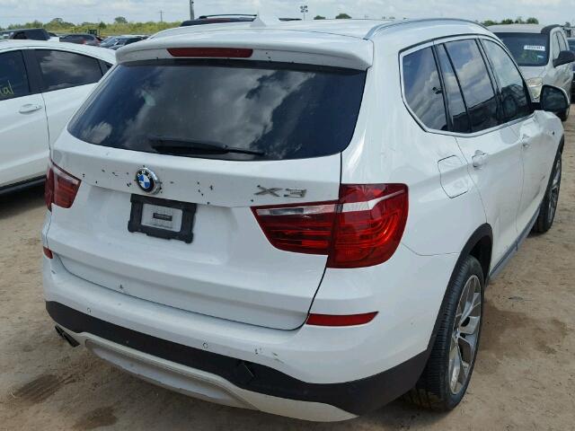 5UXWZ7C59G0R31931 - 2016 BMW X3 WHITE photo 4