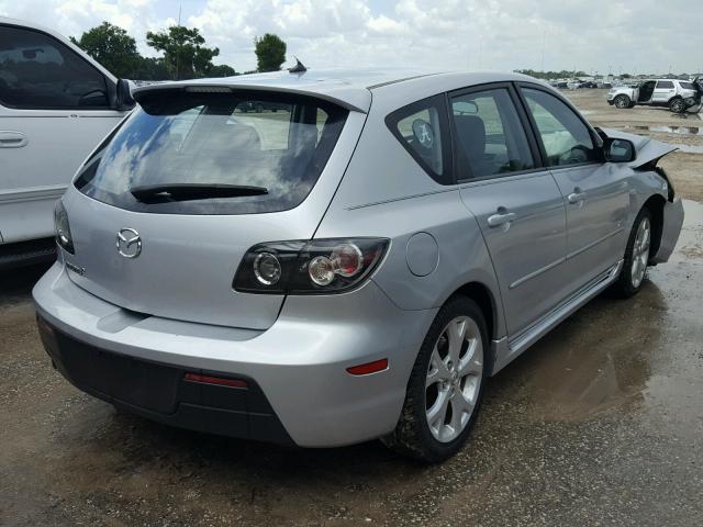 JM1BK343581122769 - 2008 MAZDA 3 HATCHBAC SILVER photo 4