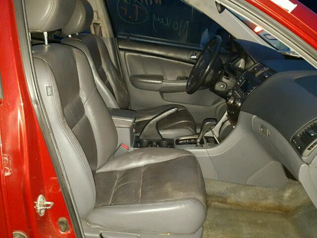 1HGCM56837A085546 - 2007 HONDA ACCORD EX RED photo 5