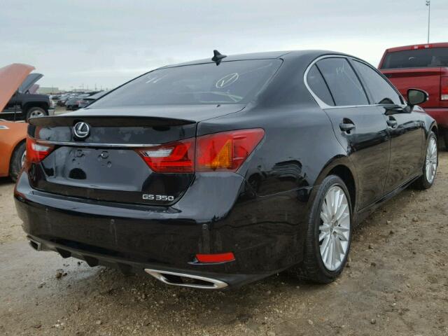 JTHBE1BLXD5014311 - 2013 LEXUS GS BLACK photo 4