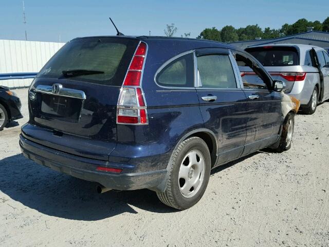 5J6RE3H33AL040186 - 2010 HONDA CR-V BLUE photo 4